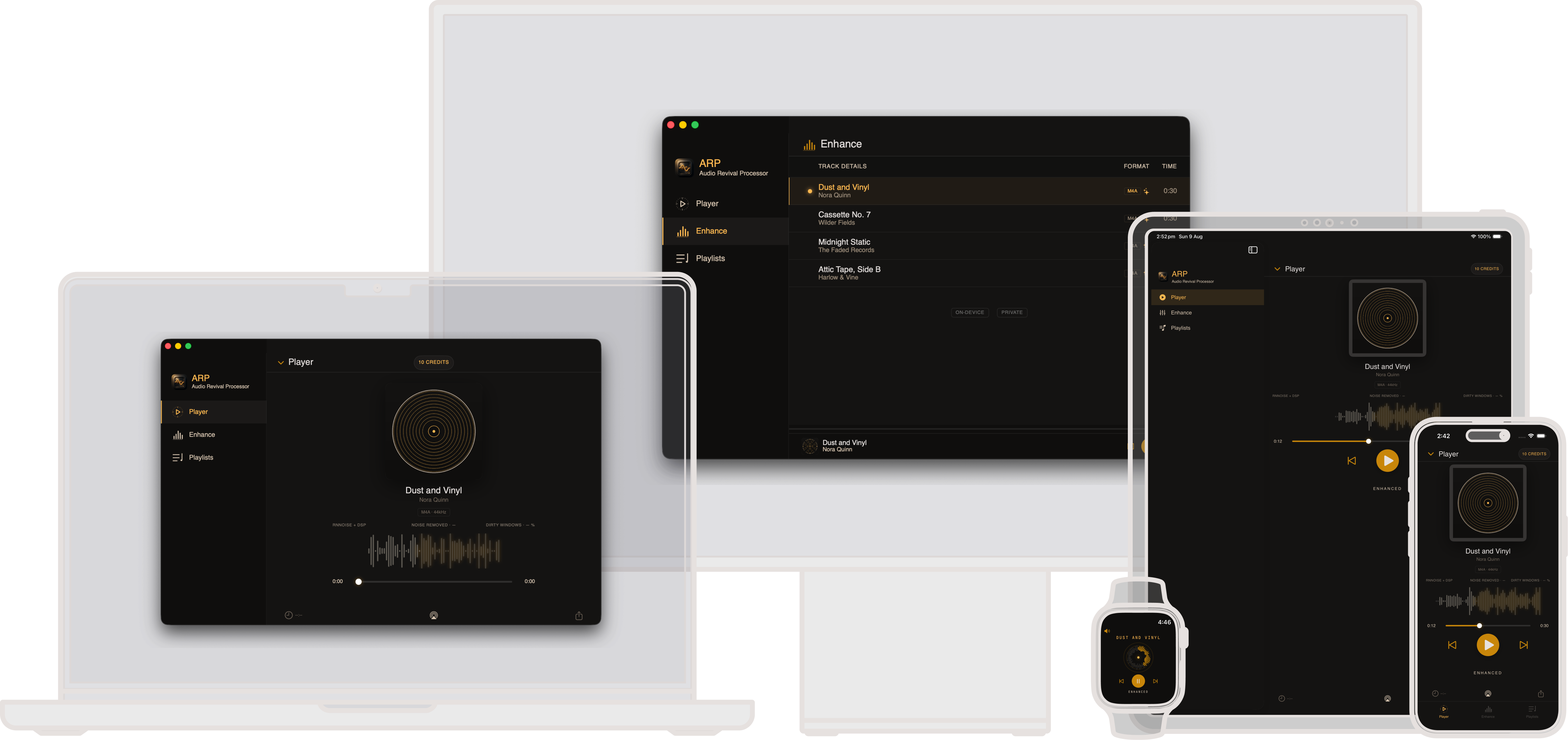 ARP on iPhone, iPad, Apple Watch, and Mac